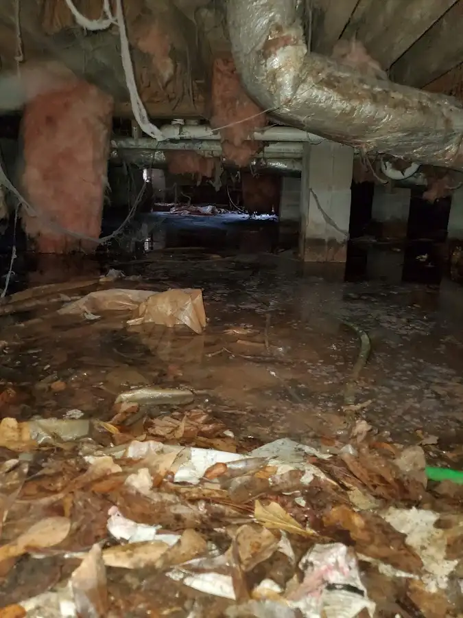 Crawl space flood assessment for Commercial Water Damage Restoration in South Gate
